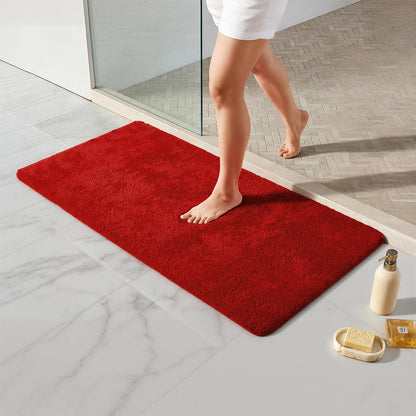 Ultra Soft Absorbent Bath Mat with Rubber Backing
