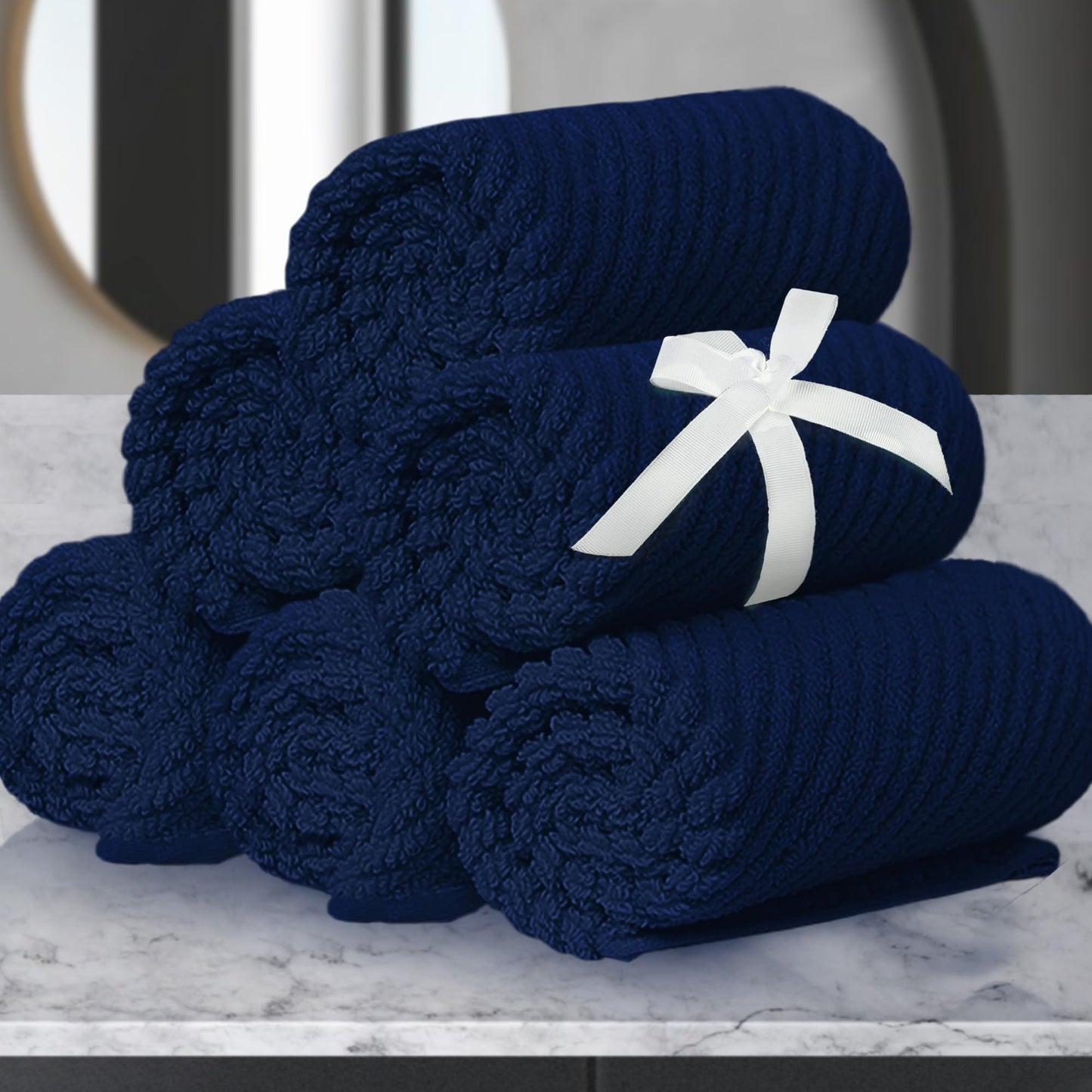 Cotton Bathroom Towel Gift Set 6-Piece Collection