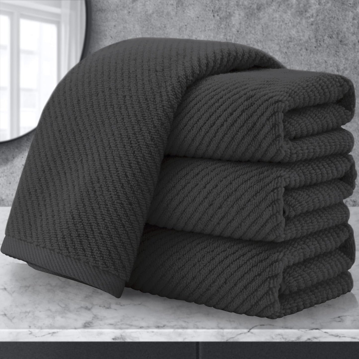 Cotton Bathroom Towel Gift Set 6-Piece Collection