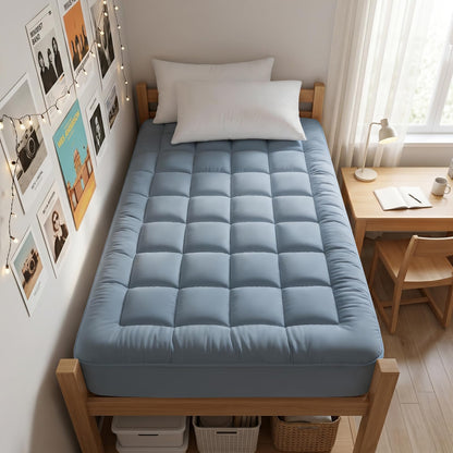 Cotton Pillow Top Mattress Pad Deep Pocket Cover
