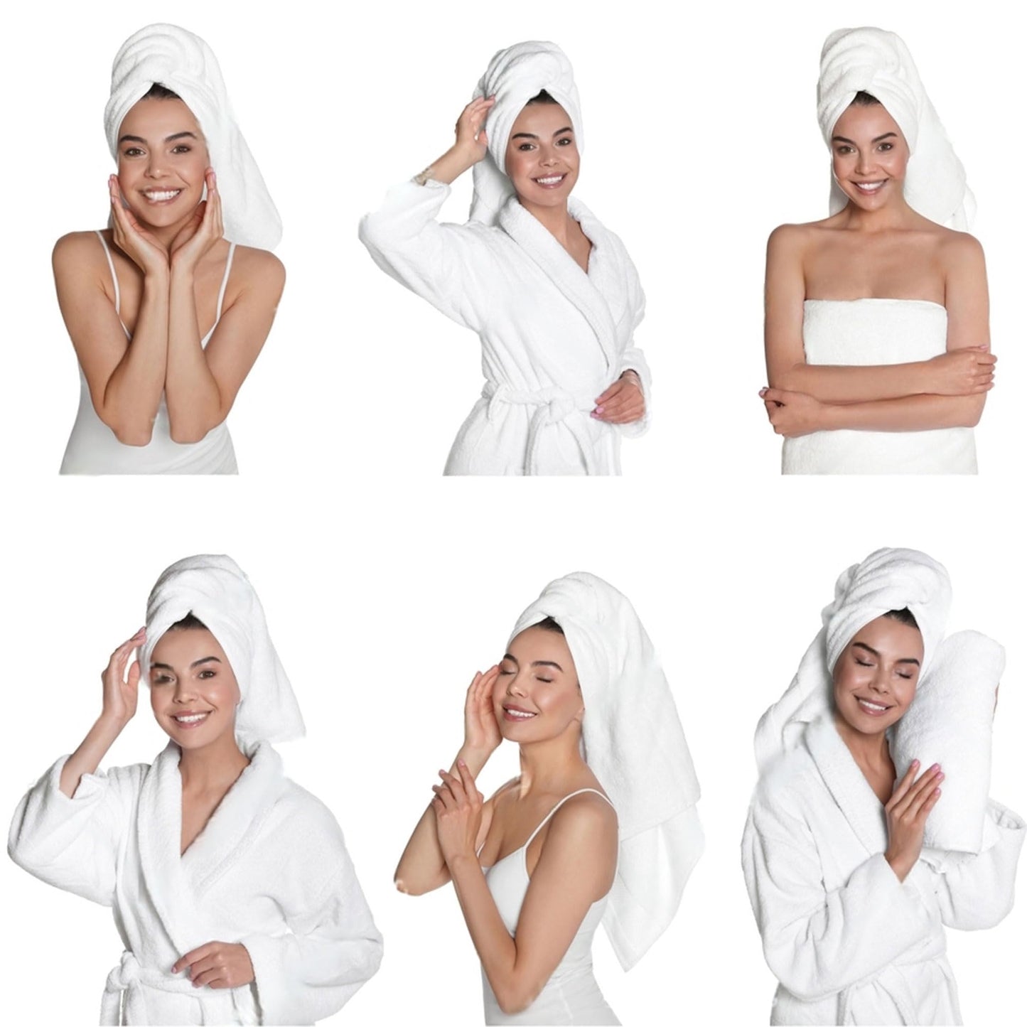 Premium Cotton Bath Towel Set Soft Absorbent Trio