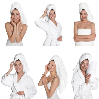 Premium Cotton Bath Towel Set Soft Absorbent Trio