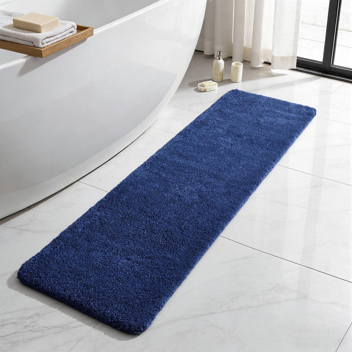 Ultra Soft Absorbent Bath Mat with Rubber Backing