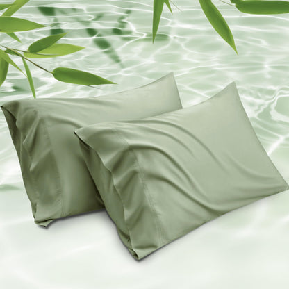 Cooling Bamboo Pillowcase Set Soft Breathable Cover