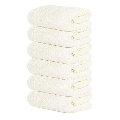 Soft Cotton Hand Towel Set Quick-Dry 6-Pack