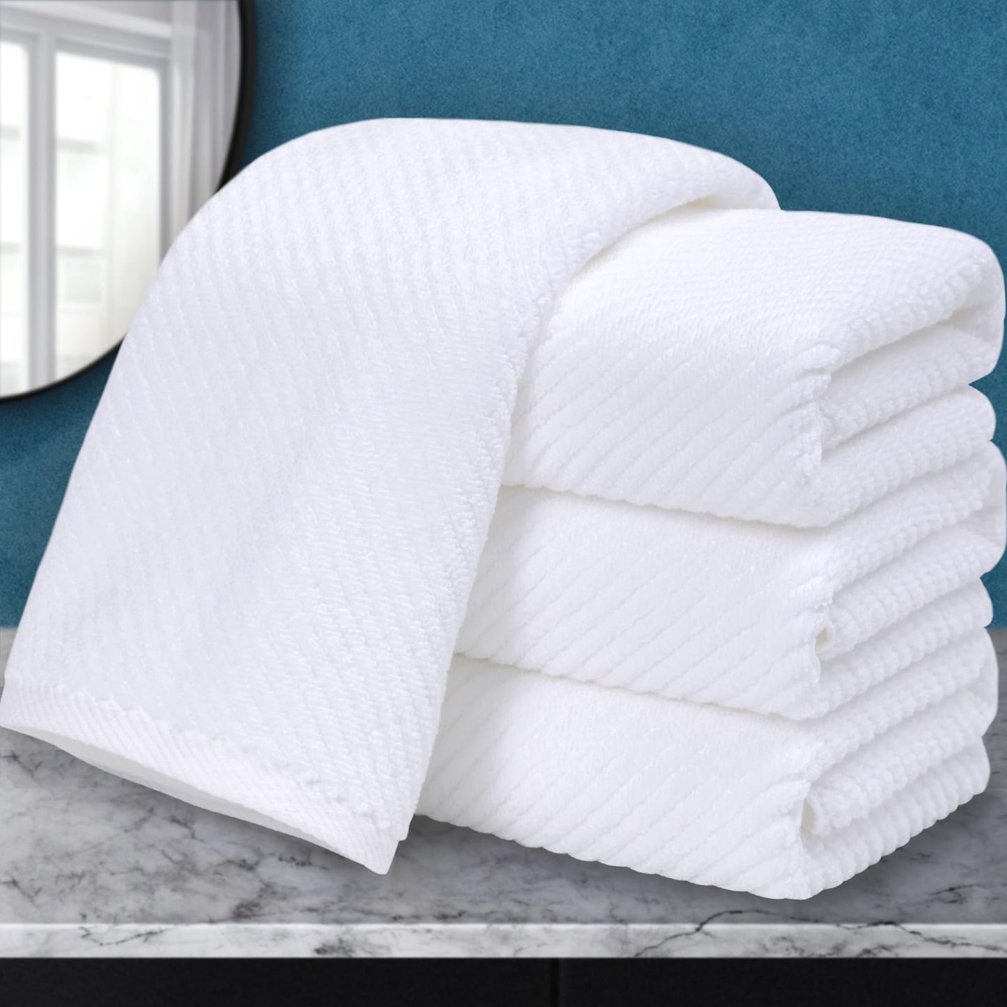 Cotton Bathroom Towel Gift Set 6-Piece Collection
