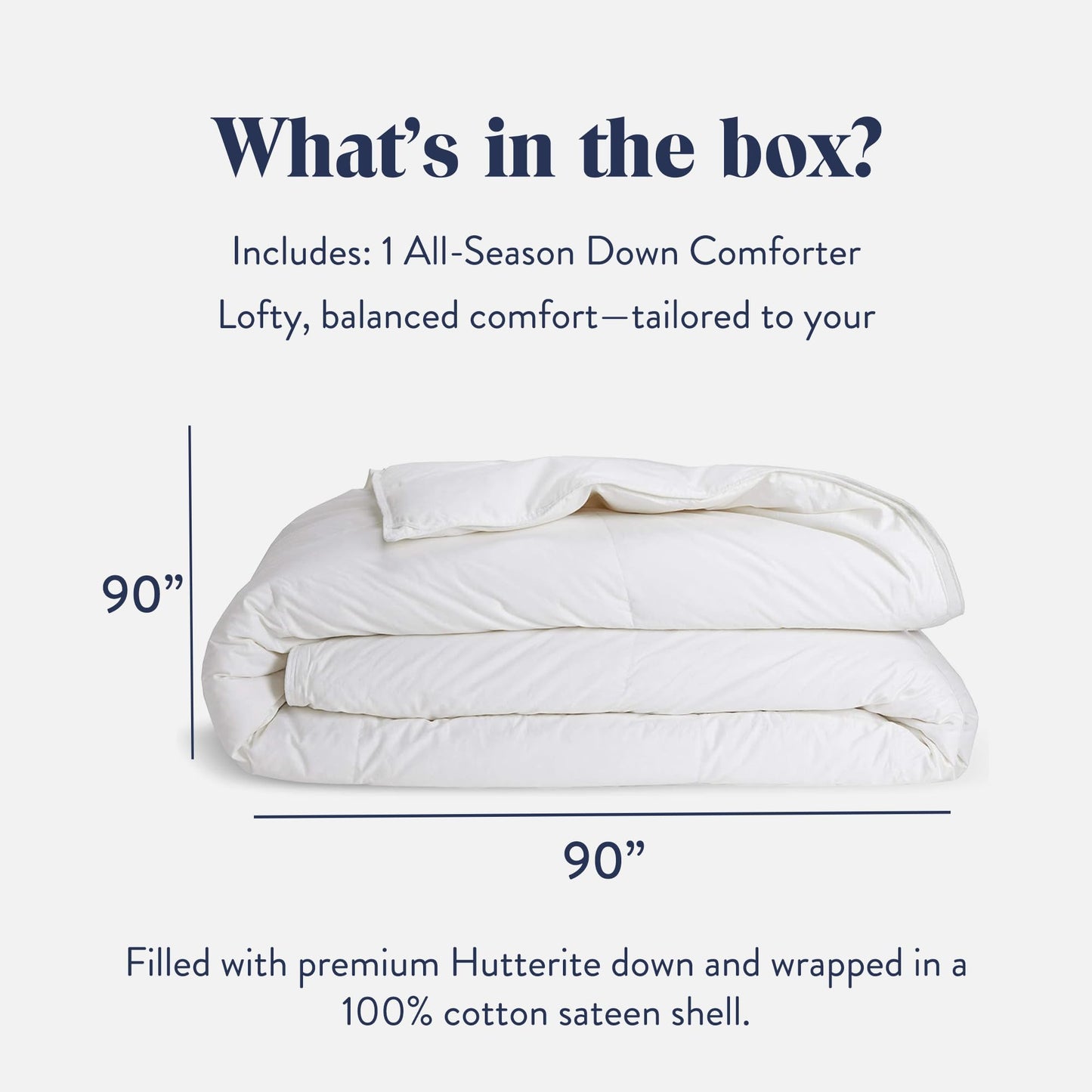Hungarian Goose Down Duvet Insert 750 Fill Power