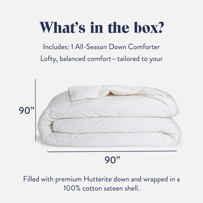 Hungarian Goose Down Duvet Insert 750 Fill Power