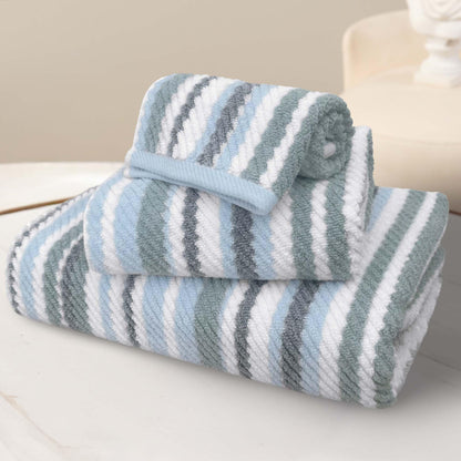 Striped Cotton Hand Towel Set Soft Quick-Dry Design