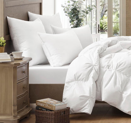 Goose Feather and Down Bed Pillow Inserts Soft