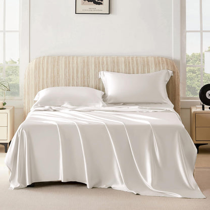 Pure Mulberry Silk Sheet Set Luxury 4-Piece Bedding