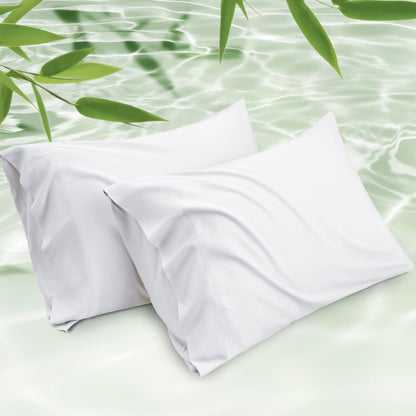 Cooling Bamboo Pillowcase Set Soft Breathable Cover