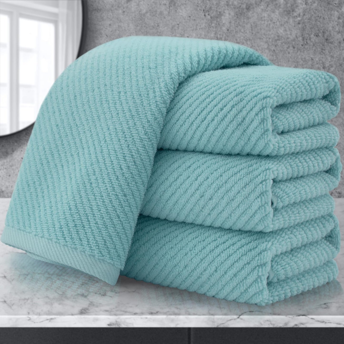 Cotton Bathroom Towel Gift Set 6-Piece Collection