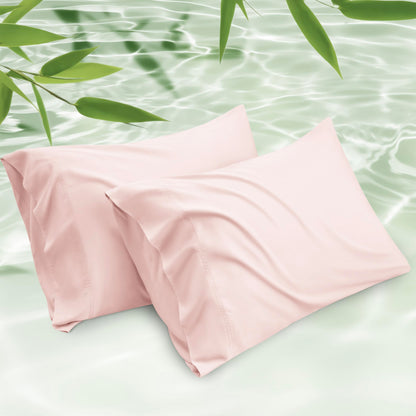 Cooling Bamboo Pillowcase Set Soft Breathable Cover