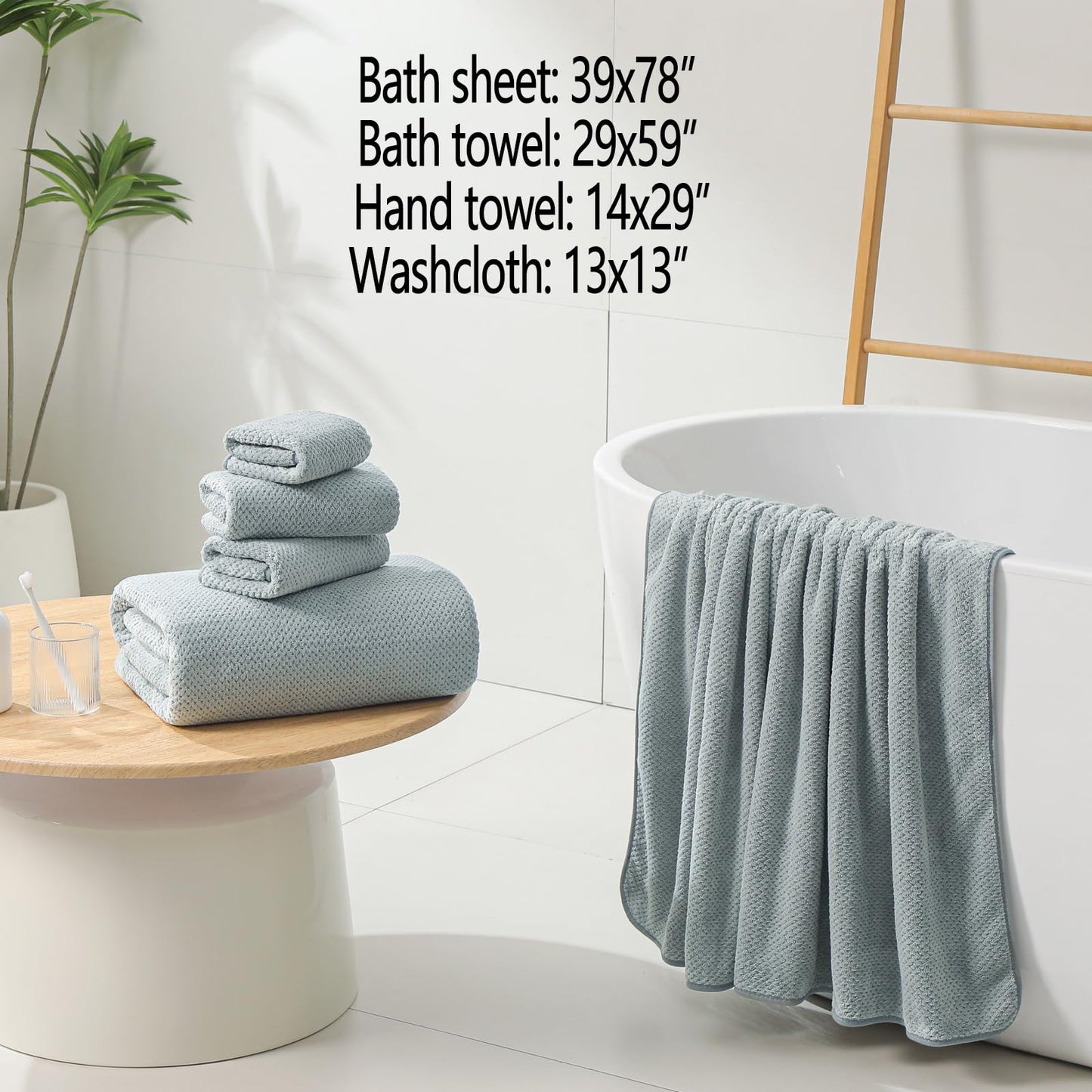 Oversized Microfiber Bath Sheet Extra Large Soft Towel
