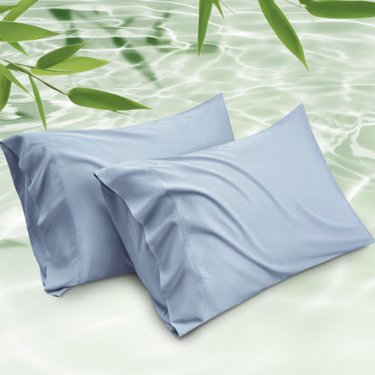 Cooling Bamboo Pillowcase Set Soft Breathable Cover