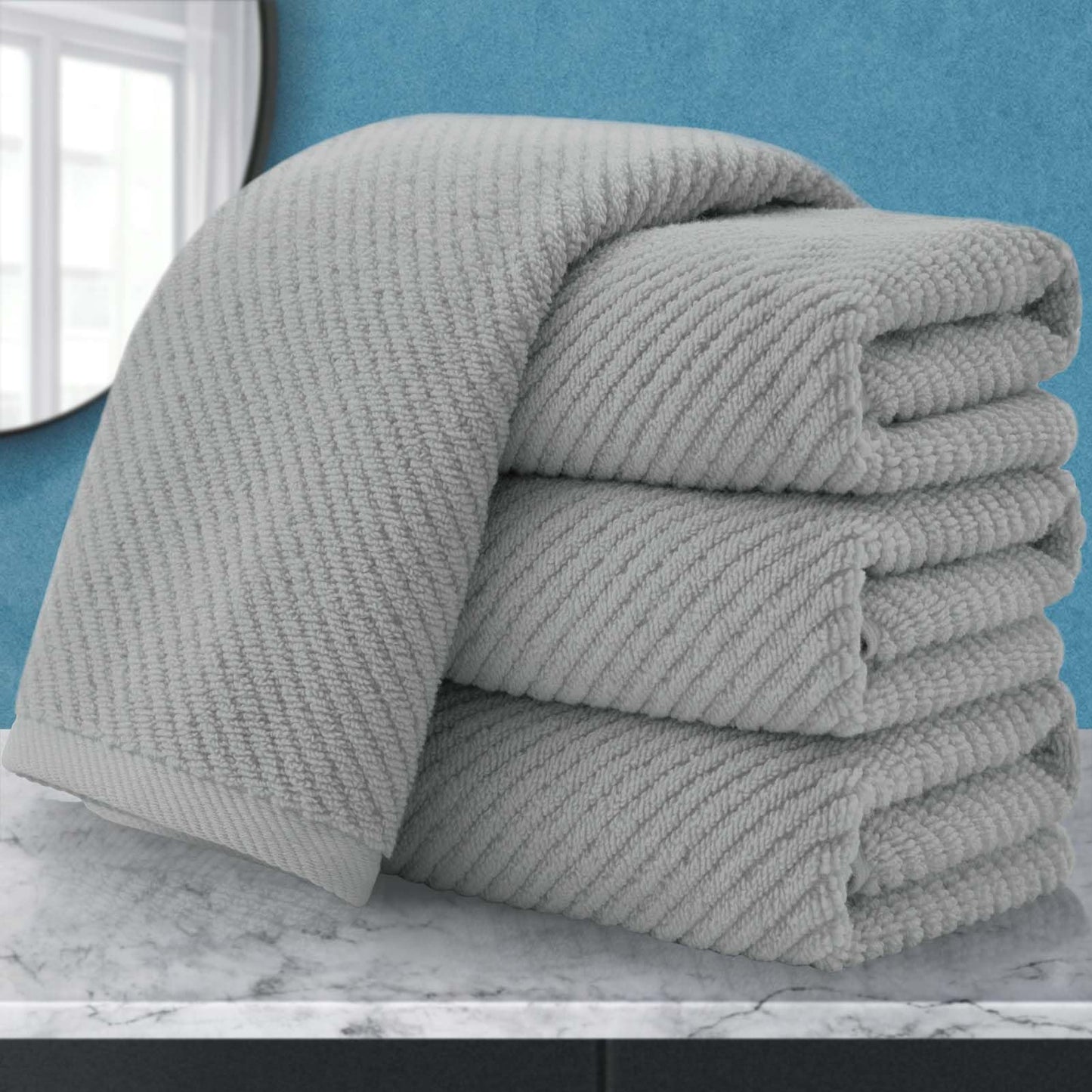 Cotton Bathroom Towel Gift Set 6-Piece Collection