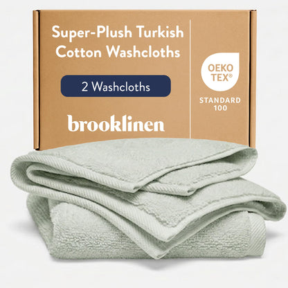 Super Plush Cotton Bath Towels Aloe Collection