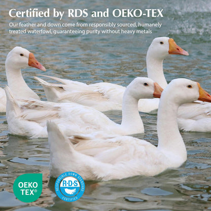 Goose Down Fiber Duvet Insert Heavyweight Comforter