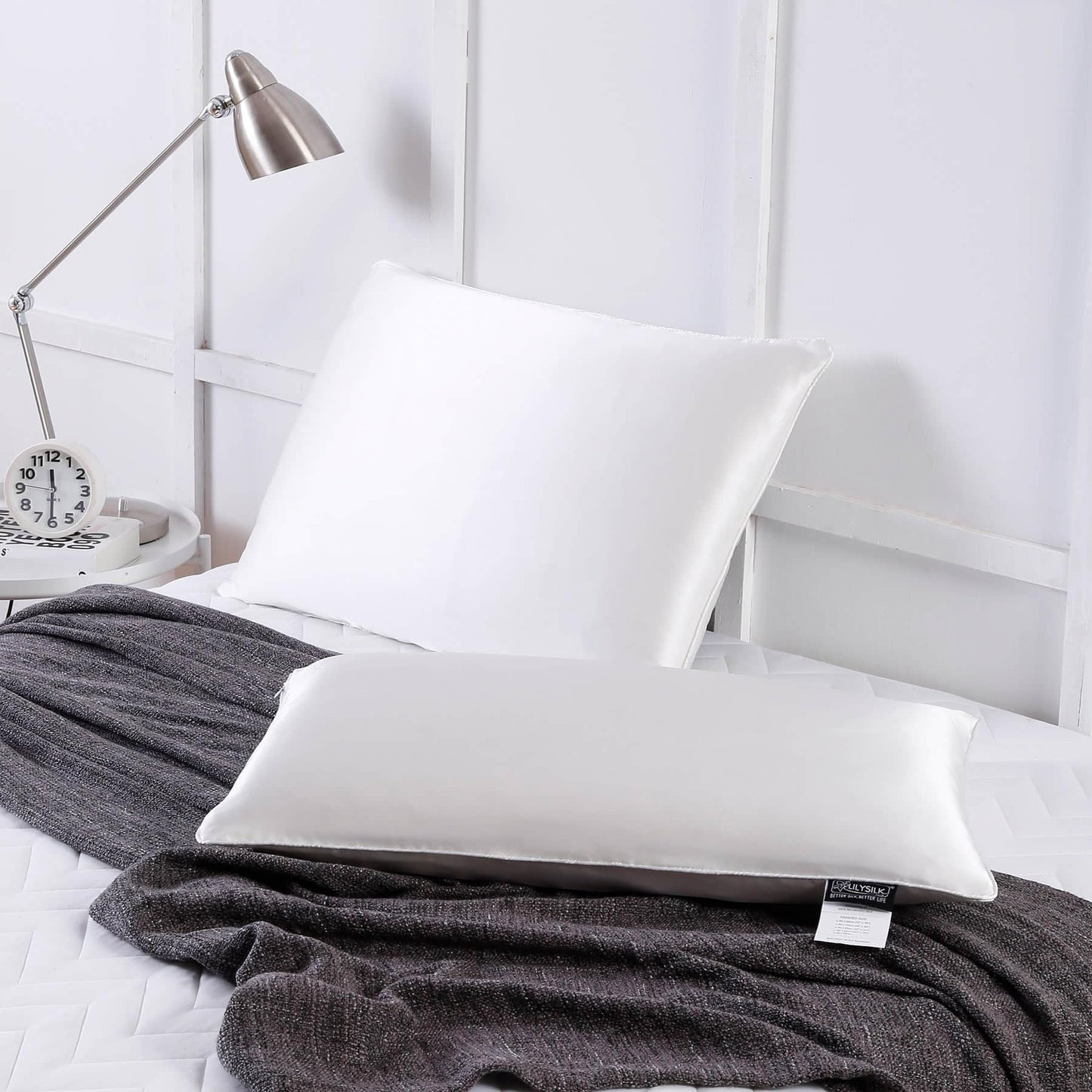 Silk Filled Pillow Insert Soft Luxury Bedding