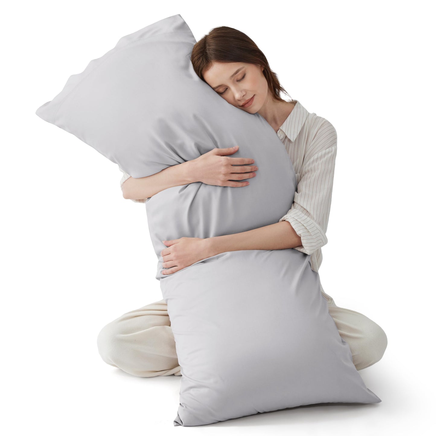 Cooling Bamboo Pillowcase Set Soft Breathable Cover