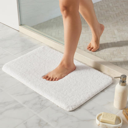 Ultra Soft Absorbent Bath Mat with Rubber Backing