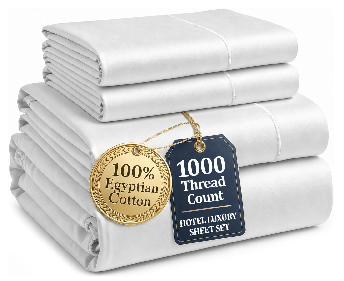 Egyptian Cotton Sheet Set 1000 Thread Count Soft