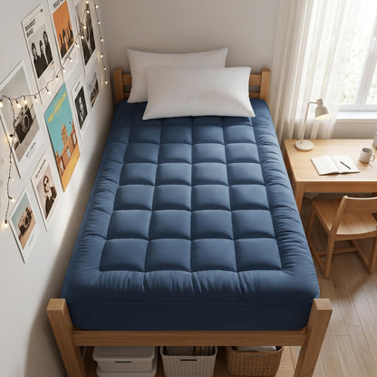 Cotton Pillow Top Mattress Pad Deep Pocket Cover