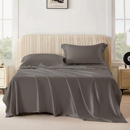 Pure Mulberry Silk Sheet Set Luxury 4-Piece Bedding