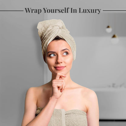 Extra Large Cotton Bath Towels Soft Quick-Dry 4-Pack