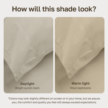 Egyptian Cotton, Soft and Crisp Percale Pillow Cases.