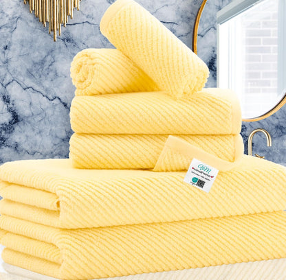 Cotton Bathroom Towel Gift Set 6-Piece Collection