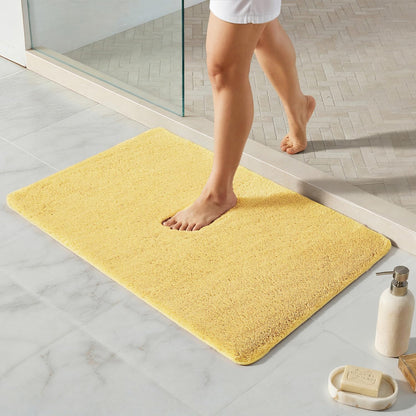 Ultra Soft Absorbent Bath Mat with Rubber Backing