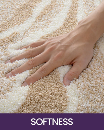 Marble Bath Rug Mat with Soft Absorbent Surface