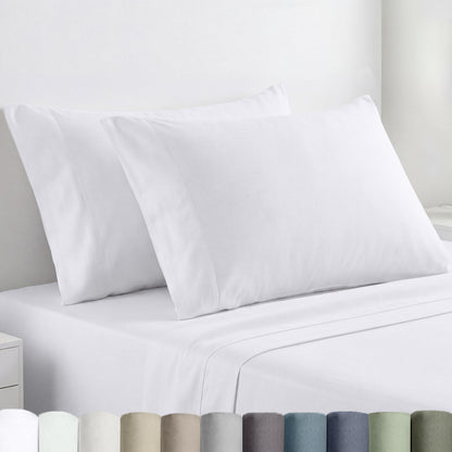 Egyptian Cotton, Soft and Crisp Percale Pillow Cases.