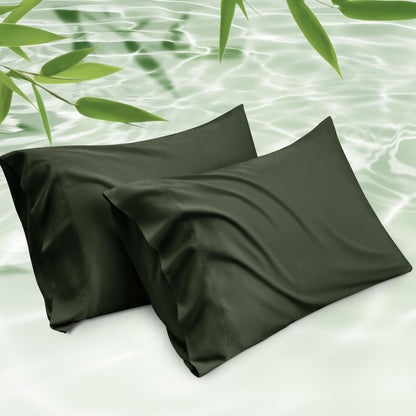 Cooling Bamboo Pillowcase Set Soft Breathable Cover