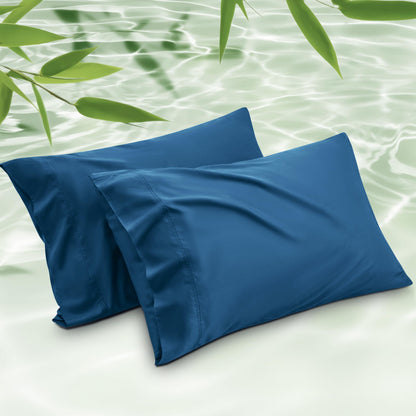 Cooling Bamboo Pillowcase Set Soft Breathable Cover