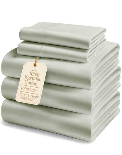 Egyptian Cotton Sheet Set 1000 Thread Count Soft
