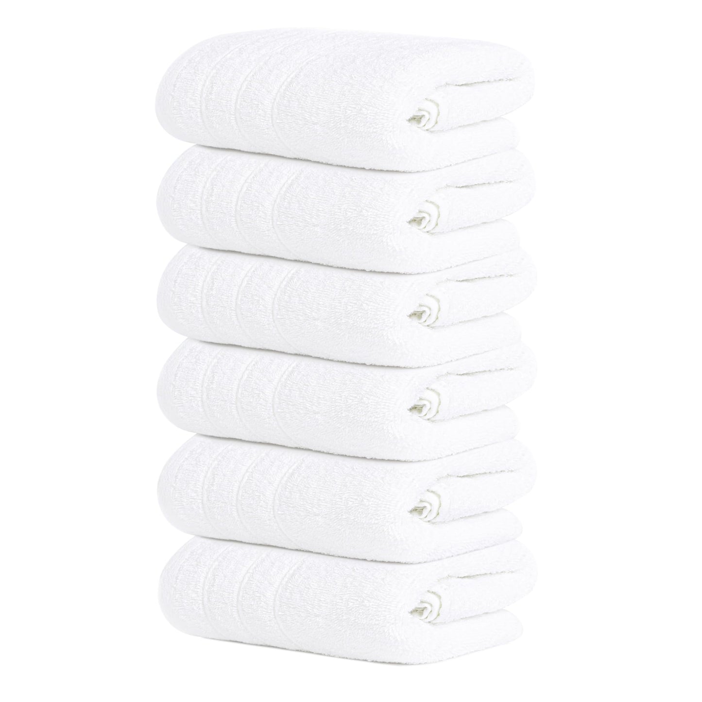 Soft Cotton Hand Towel Set Quick-Dry 6-Pack