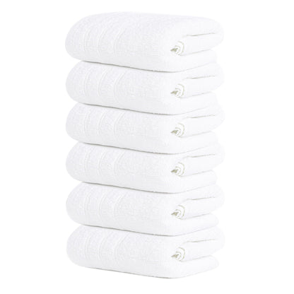 Soft Cotton Hand Towel Set Quick-Dry 6-Pack