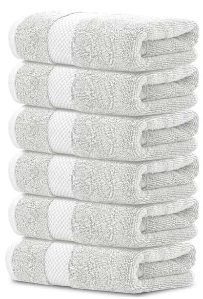 Luxury Cotton Hand Towel Set Hotel Spa 6-Pack