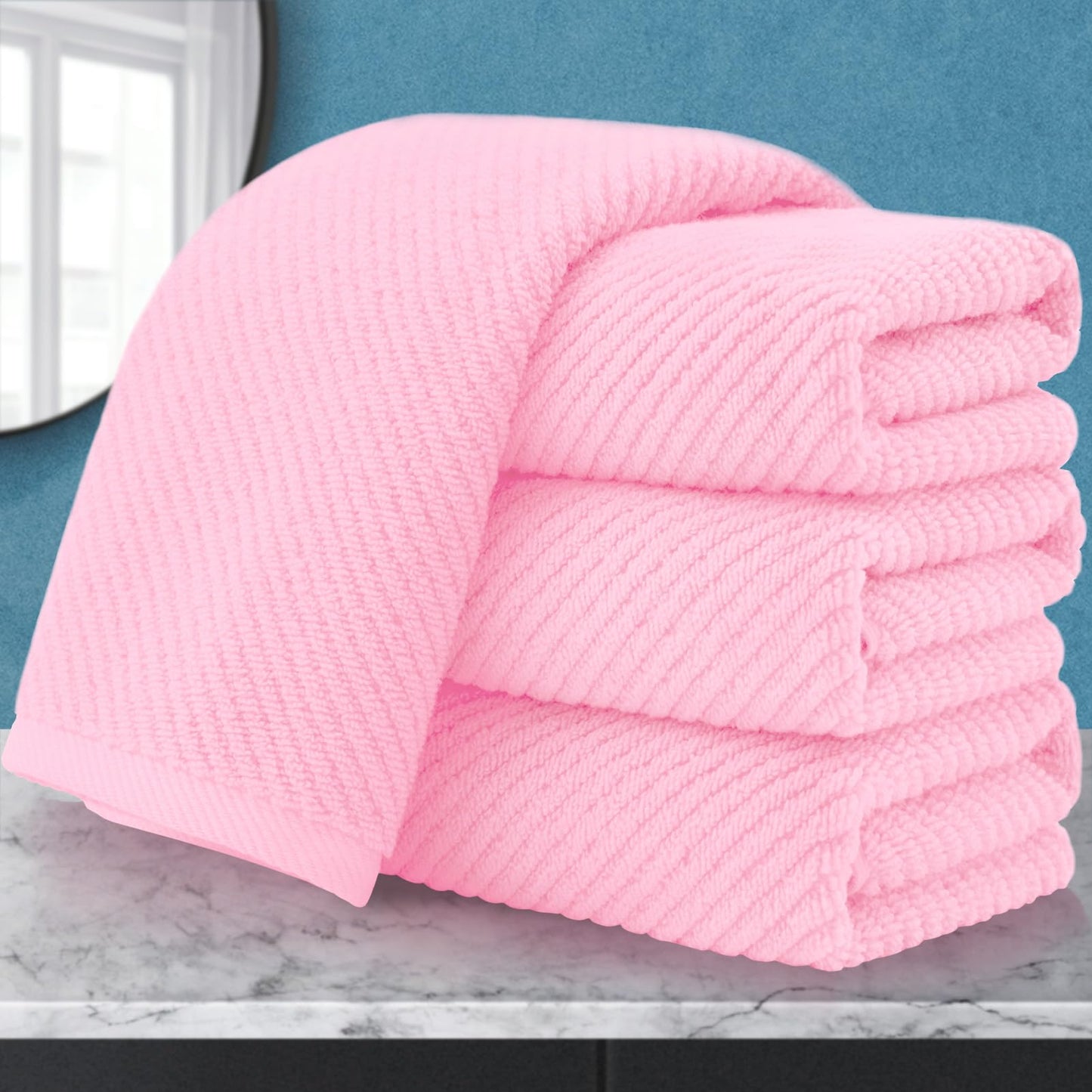 Cotton Bathroom Towel Gift Set 6-Piece Collection