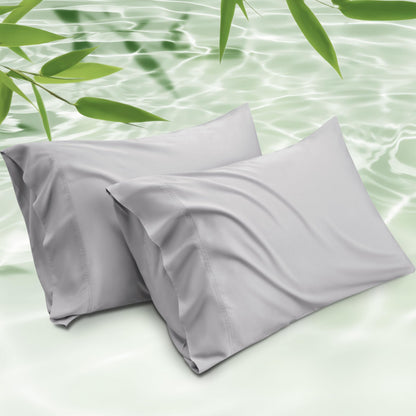 Cooling Bamboo Pillowcase Set Soft Breathable Cover