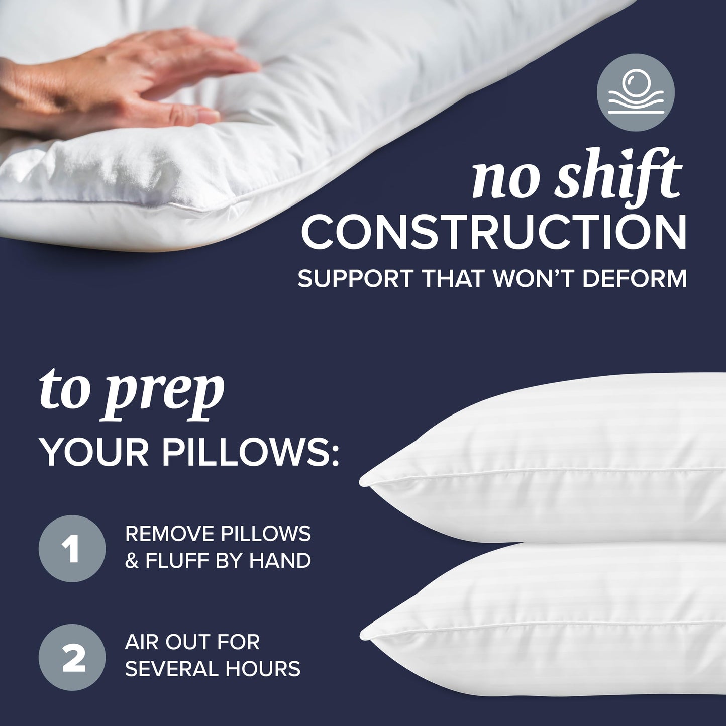 Cooling Down Alternative Bed Pillows Set of 2