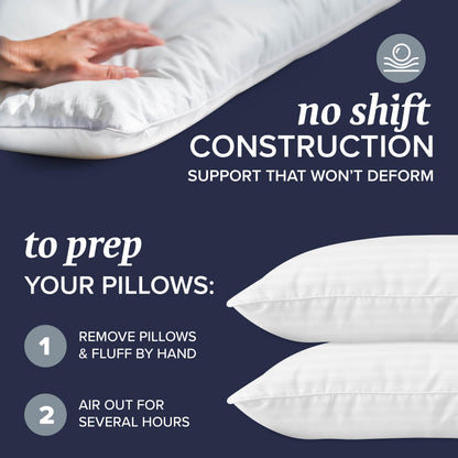Cooling Down Alternative Bed Pillows Set of 2