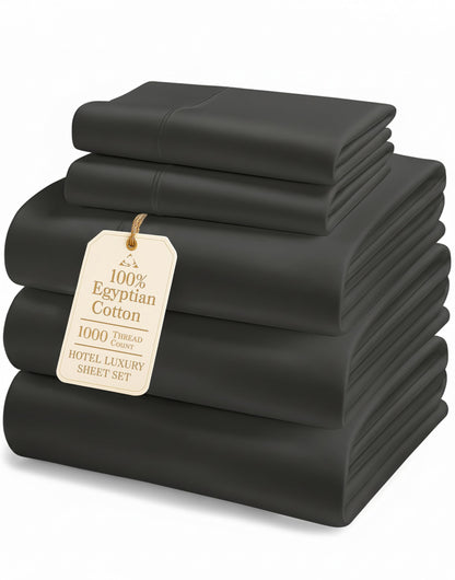 Egyptian Cotton Sheet Set 1000 Thread Count Soft