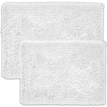 Butter Chenille Bath Rug Set with Non-Slip Backing