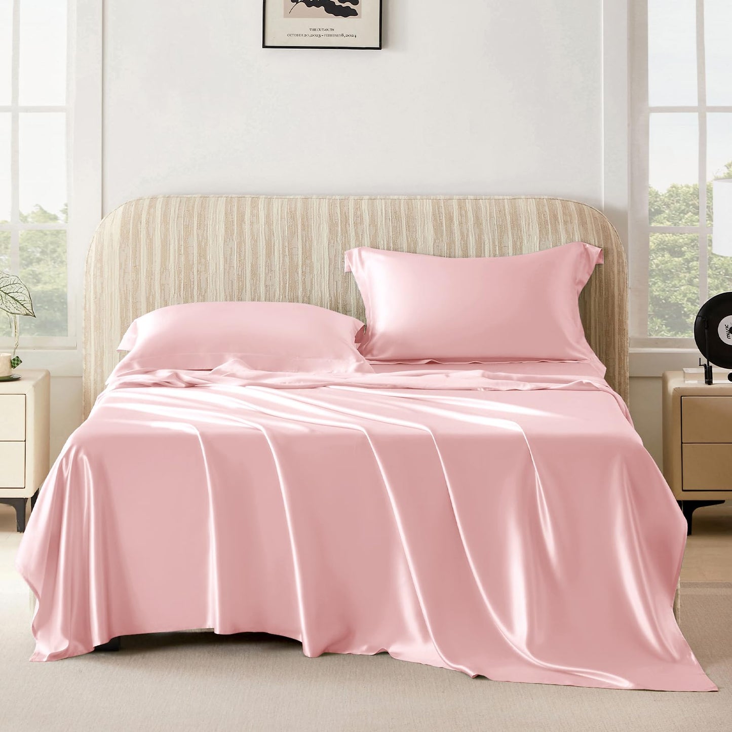 Pure Mulberry Silk Sheet Set Luxury 4-Piece Bedding