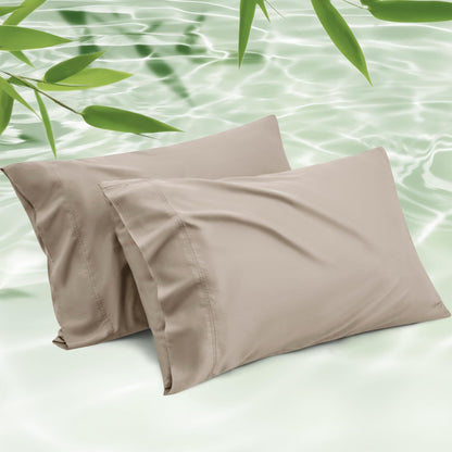 Cooling Bamboo Pillowcase Set Soft Breathable Cover