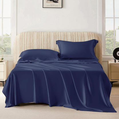 Pure Mulberry Silk Sheet Set Luxury 4-Piece Bedding